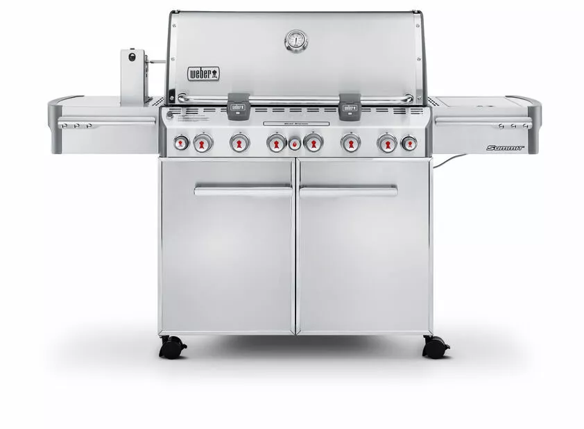 Gassgrill Weber Summit 670 GBS - Lengde 188 Cm, Sølv 1 Gassgrill Weber Summit 670 GBS - Lengde 188 Cm, Sølv
