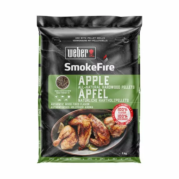 Trepellets Weber Smokefire - Eple - 9 Kg 1 Trepellets Weber Smokefire - Eple - 9 Kg