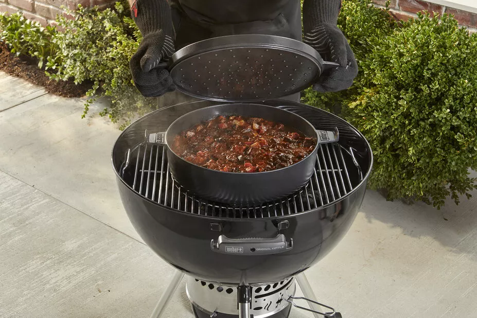 Gryte 2-i-1 Weber Duo - Ø39 Cm, Svart 4 Gryte 2-i-1 Weber Duo - Ø39 Cm, Svart - Bilde 4