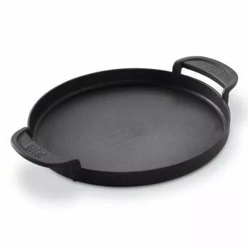 STØPEJERNSPANNE WEBER PORSELENSEMALJERT 1 STØPEJERNSPANNE WEBER PORSELENSEMALJERT