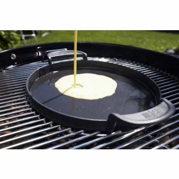 STØPEJERNSPANNE WEBER PORSELENSEMALJERT 3 STØPEJERNSPANNE WEBER PORSELENSEMALJERT - Bilde 3