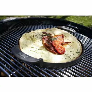 STØPEJERNSPANNE WEBER PORSELENSEMALJERT 4 STØPEJERNSPANNE WEBER PORSELENSEMALJERT - Bilde 4