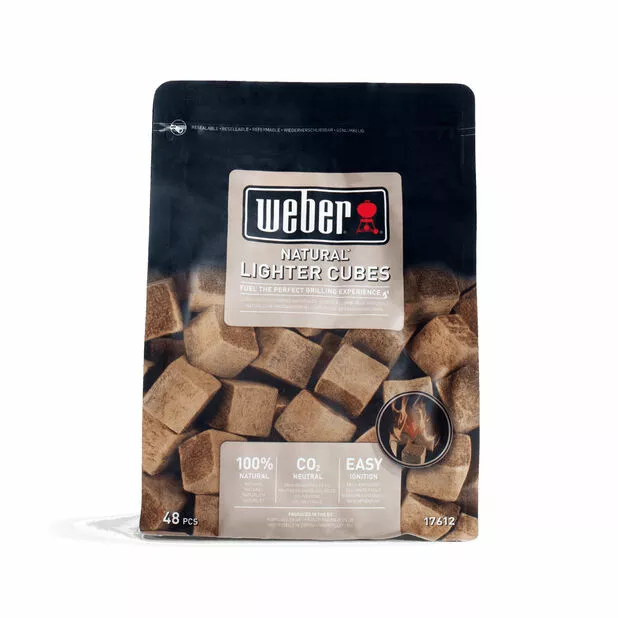 Opptenningsblokker Weber - 48 Pk, Brun 1 Opptenningsblokker Weber - 48 Pk, Brun